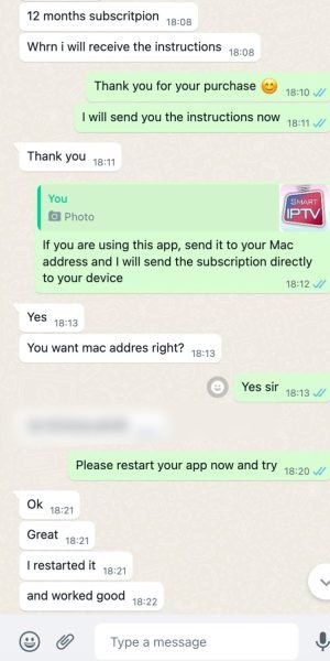 Whatsapp chat screenshot,Buy IPTV Online Subscription,4K Live IPTV,HD